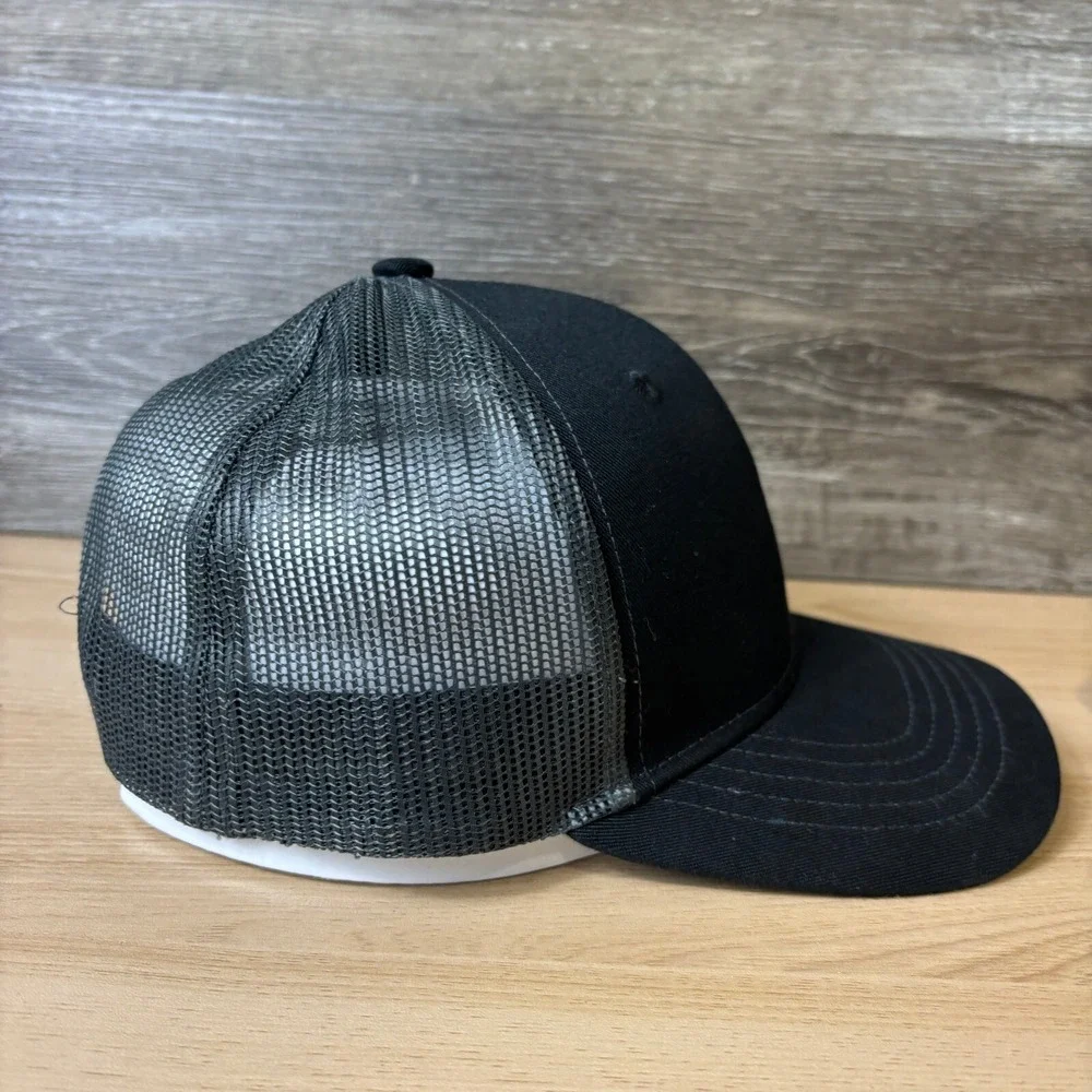 Liberty Paper Hat Cap Snap Back Black Gray Adjustable
